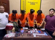 Polsek Bangko Pusako Ungkap Kasus Narkotika, Sita 43,3 Gram Sabu dan 283 Butir Amunisi