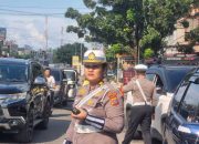 Ditlantas Polda Riau dan Satlantas Polresta Pekanbaru Lakukan Pengamanan di SPBU dan Titik Rawan Kepadatan