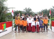 Jembatan Merah Putih Presisi di Kampar, Membuka Jalur Anak Desa Menggapai Cita-cita
