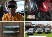 Ungkap Tiga Kasus Kriminal Sekaligus, Polda Riau Amankan 15 Kendaraan Hasil Kejahatan