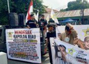 Demo di Polda Riau, LSM AMATIR Minta Penyidik Buka Perkembangan Dugaan Pungli di Rokan Hulu