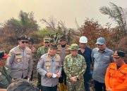 70 Hektare Gambut Terbakar di Inhu, Kapolda-Pangdam Turun Langsung Pastikan Api Tak Bangkit Lagi