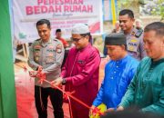 Polres Rohul dan Baznas Resmikan Rumah Layak Huni untuk Warga Rambah Hilir