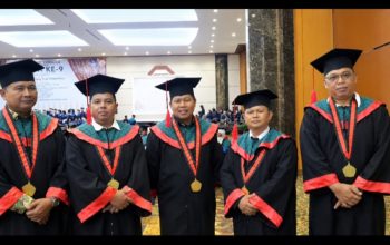 Wisuda S1 Hukum UHTP, Jadi Awal Pengabdian Sariaman Purba dan Tarmizi di Bidang Hukum