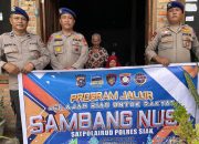 Polres Siak Turun ke Pesisir, Program JALUR Bawa Sembako dan Bibit Pohon untuk Warga Suak Merambai